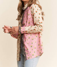 J.Nna - Annie Printed Button-Up Top