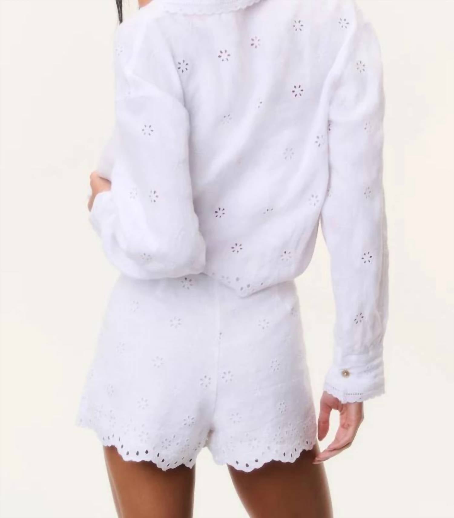 Loveshackfancy - Jodine Eyelet Shorts