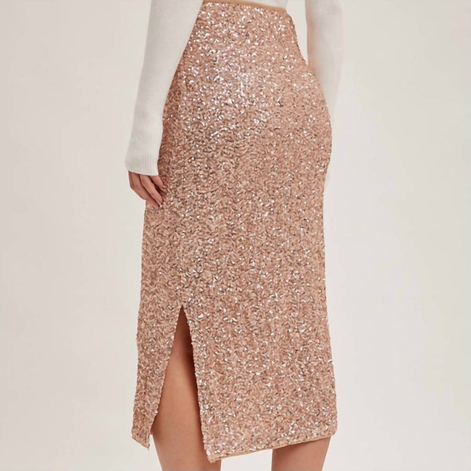 Bluivy - Sequin Party Midi Skirt