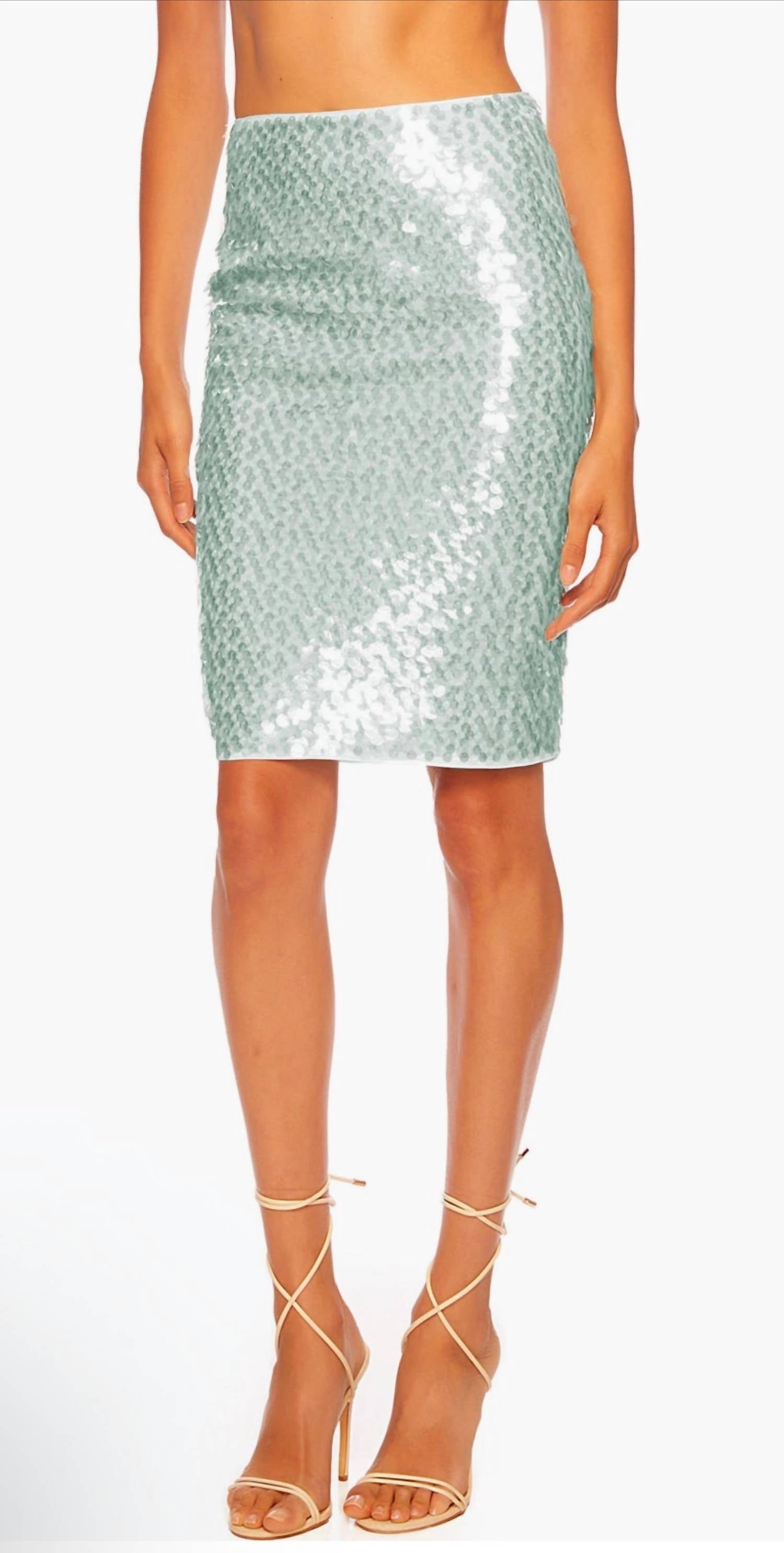 Susana Monaco - Dot Sequin Pencil Skirt