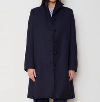 WE-AR4 Gatsby Classic Slim Fit Coat in navy - women's jacket - alternate view