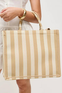 Urban Expressions - Women's Iona Striped Tote Bag