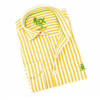 Eight X - Men's Stanford Stripe Frog Linen Shirt
