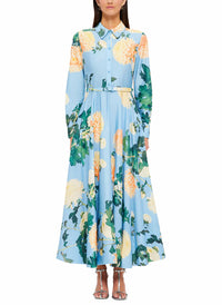 Leo Lin - Zara Hydrangea Midi Shirtdress