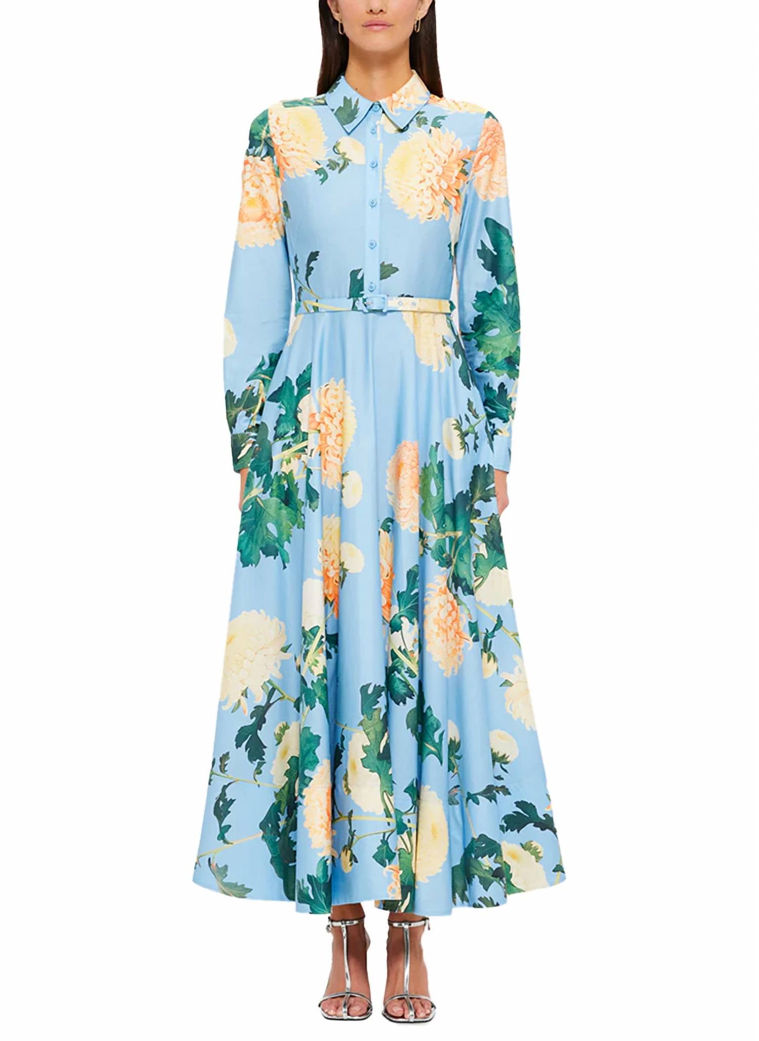 Leo Lin - Zara Hydrangea Midi Shirtdress