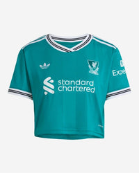 Adidas - Liverpool Football Jacquard V-neck Crop Top