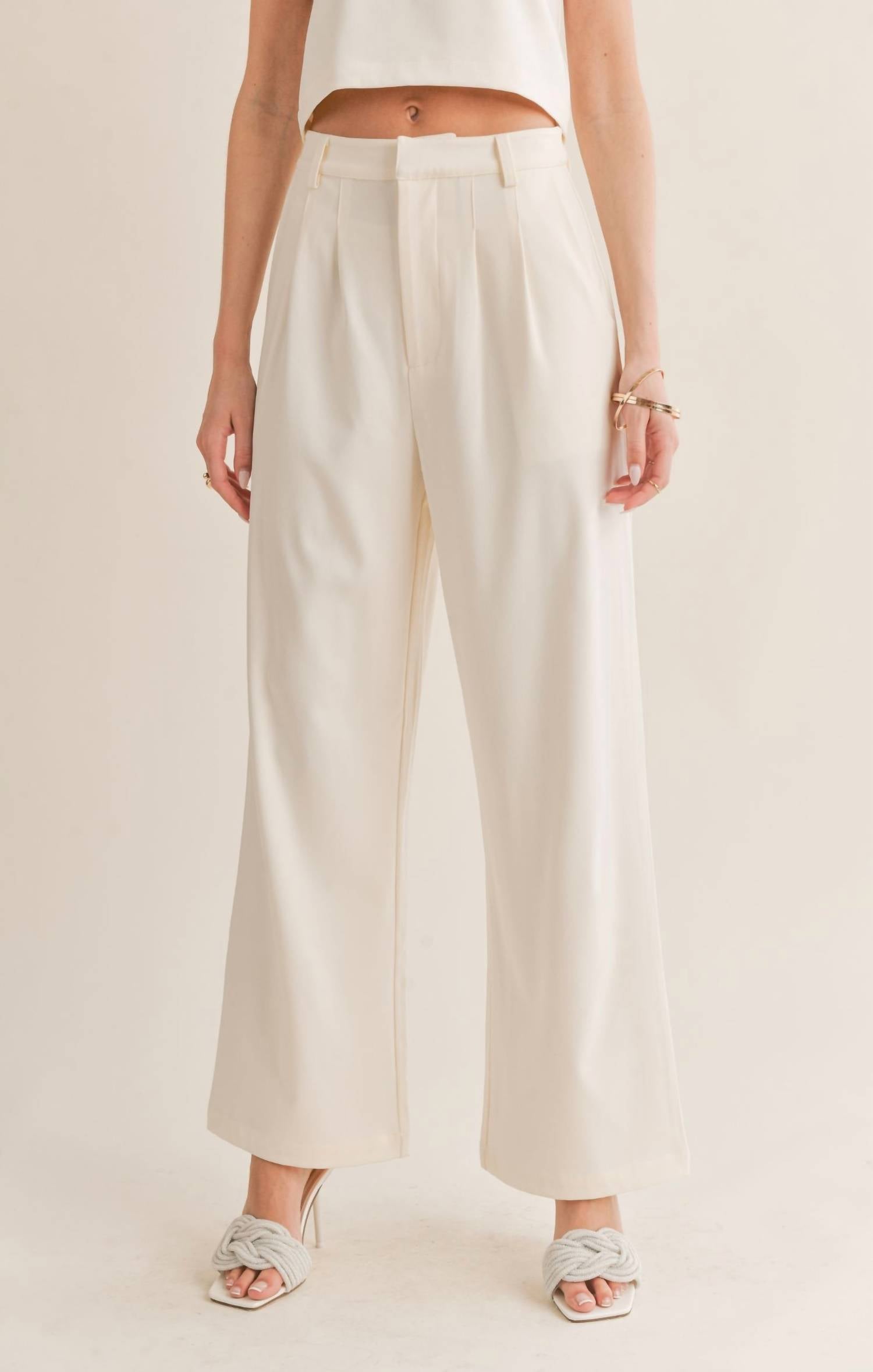 Sage The Label - Follow Me Pleated Trousers
