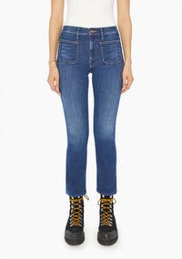 Mother - Patch Pocket Insider Flood High Rise Jeans