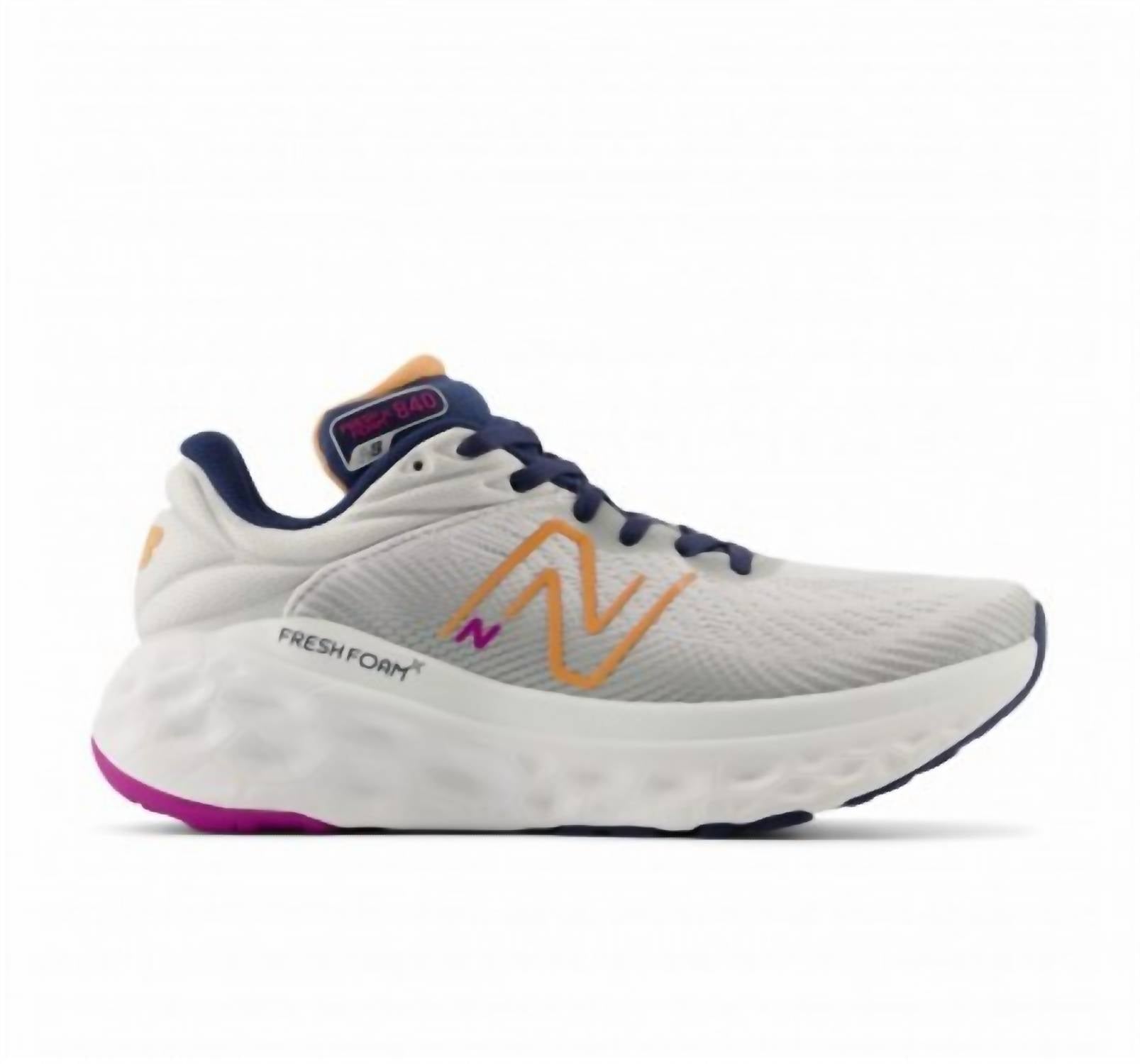 New Balance Women's Fresh Foam X 840v1 Running Shoes in grey matter copper purple fuchsia - women's sneaker
