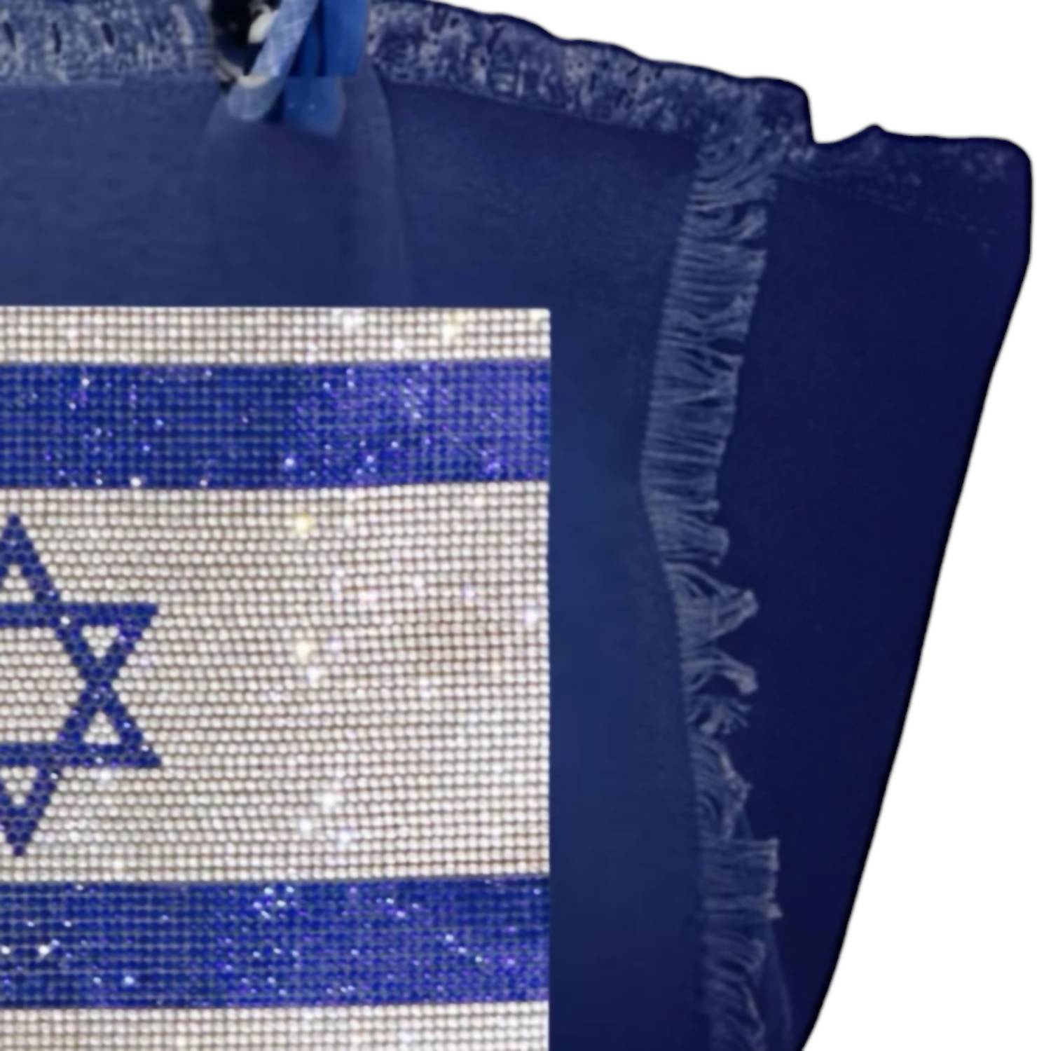 Hipchik - Women's Israel Flag Canvas Fringe Tote Bag
