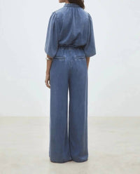 Suncoo - Louise Buttoned Denim Blouse