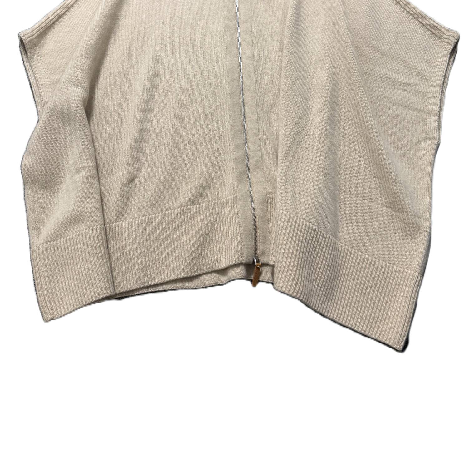 Lafayette 148 Women's Zip Up Poncho in dune - women's sweater