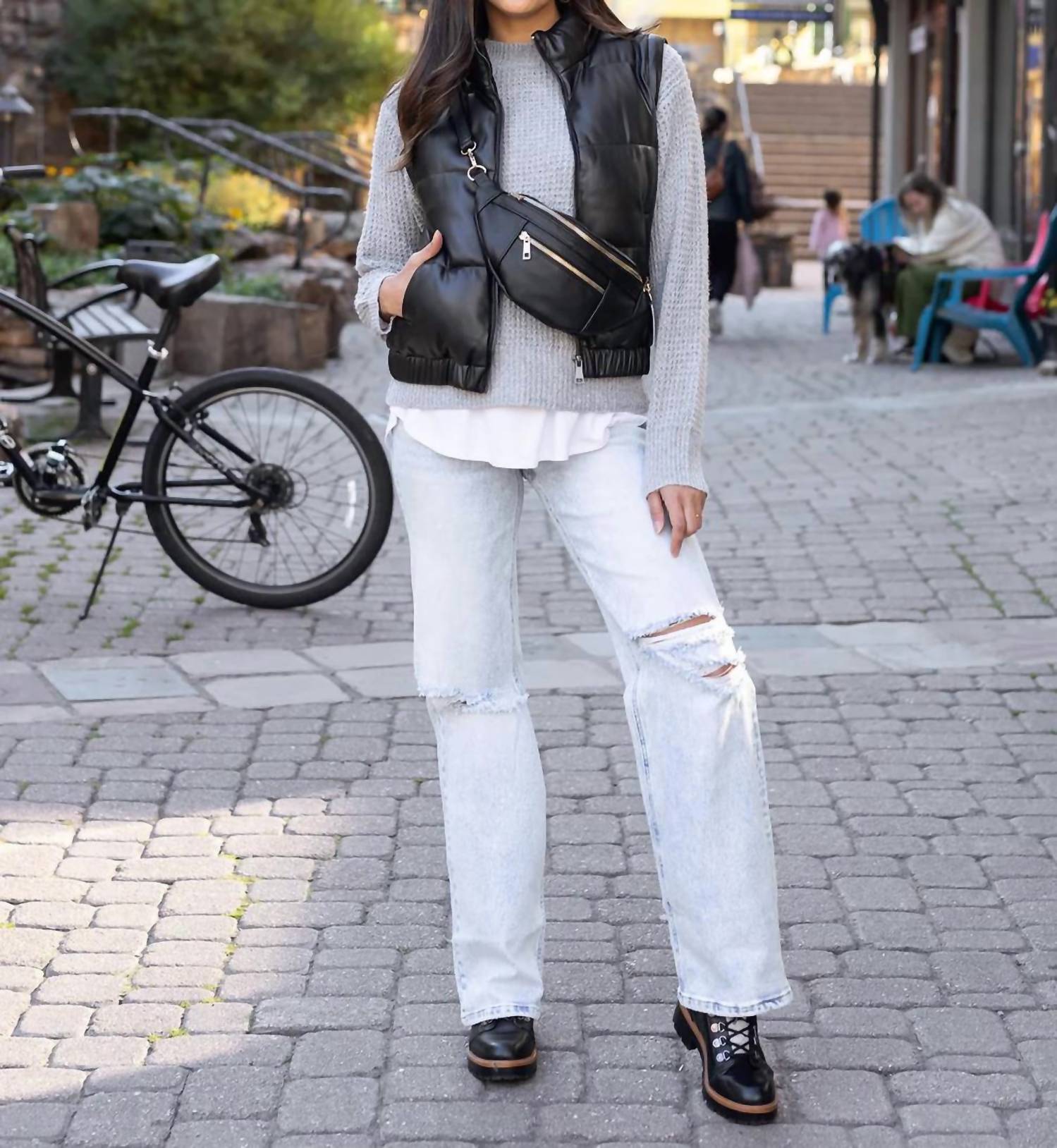 Grace And Lace - Waffle Knit Sweater