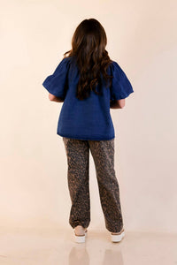 Entro - Front Tie Pearl Snap Button Top