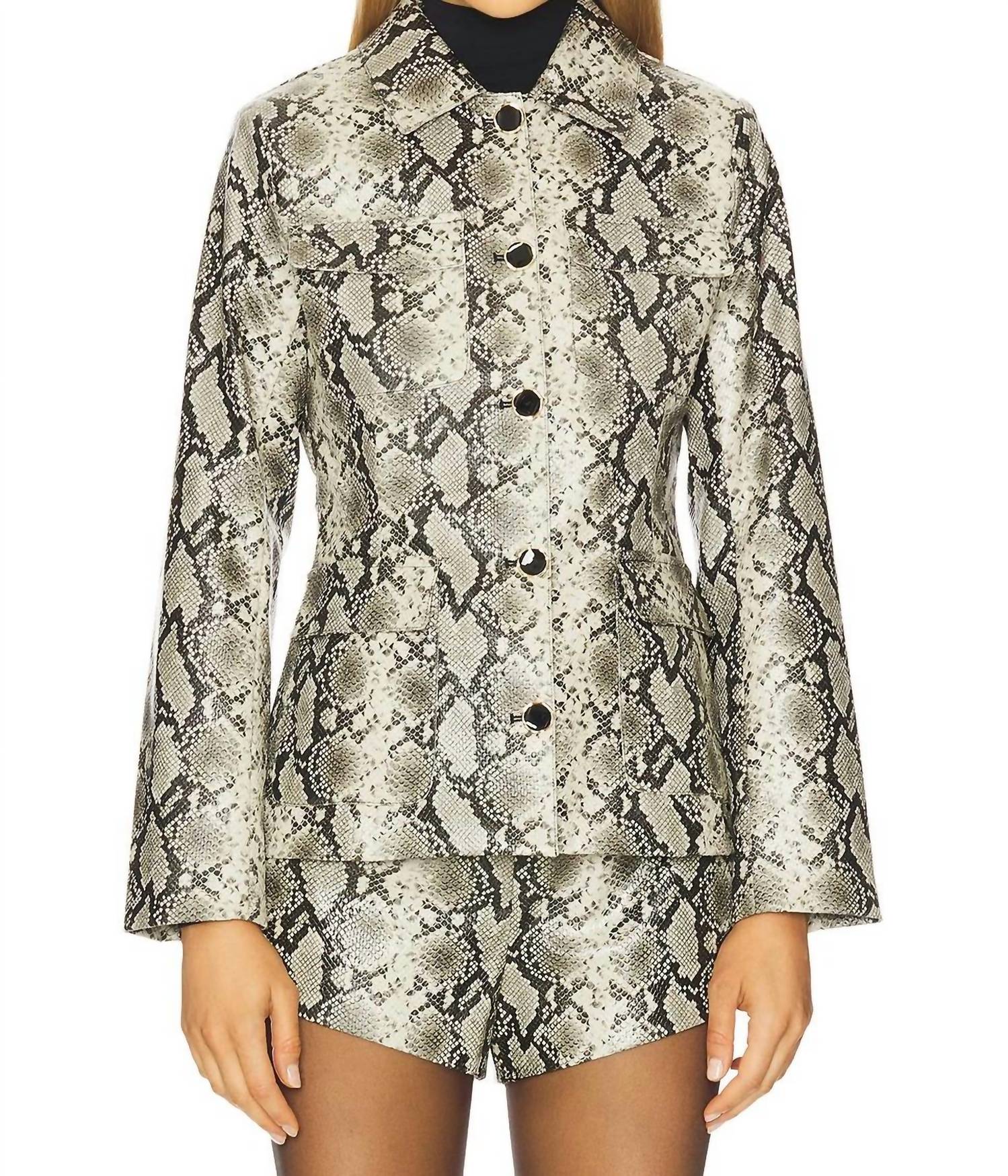 Line And Dot - Python Jacket
