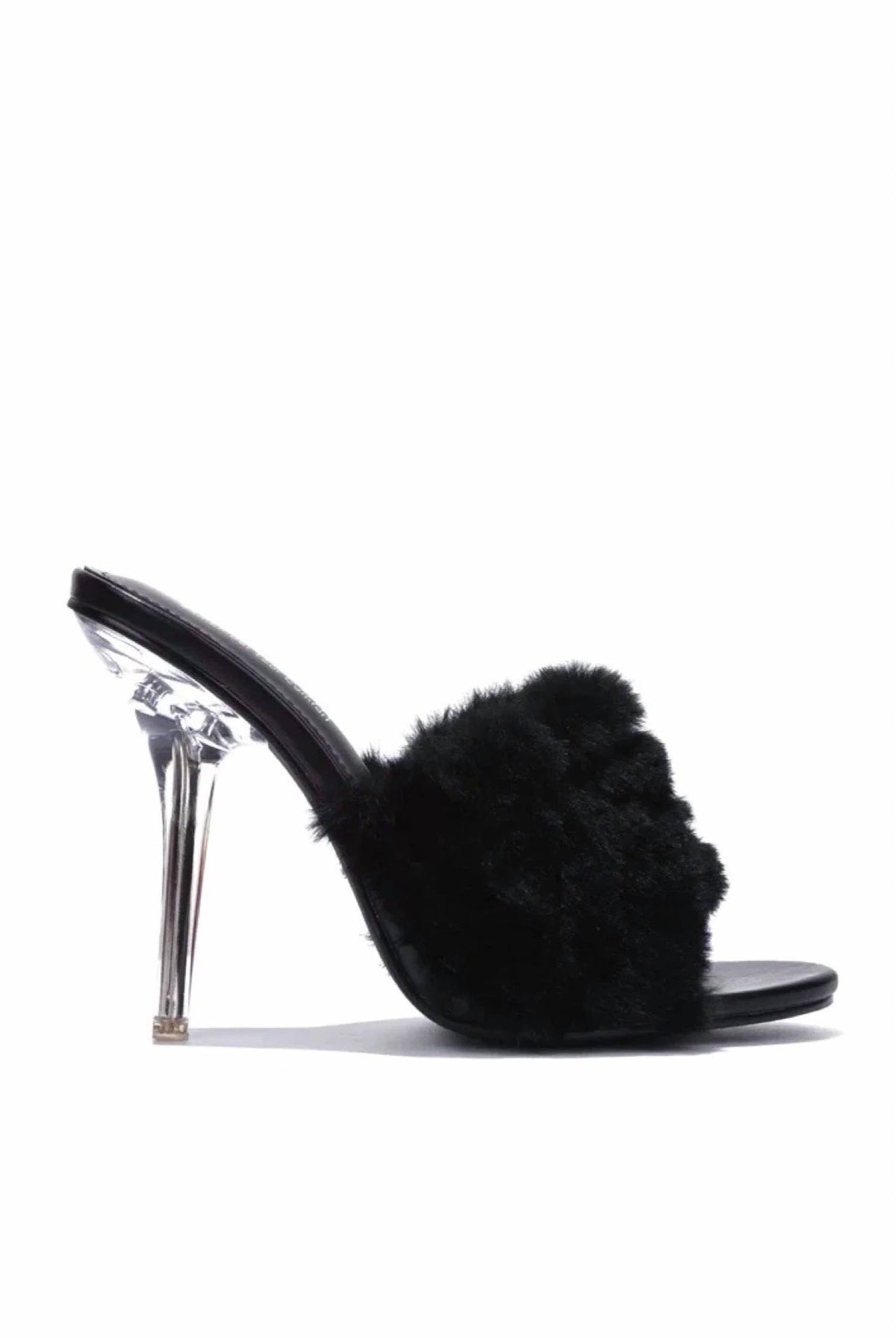 Cape Robbin - Women's Obrey Fur Clear High Heels