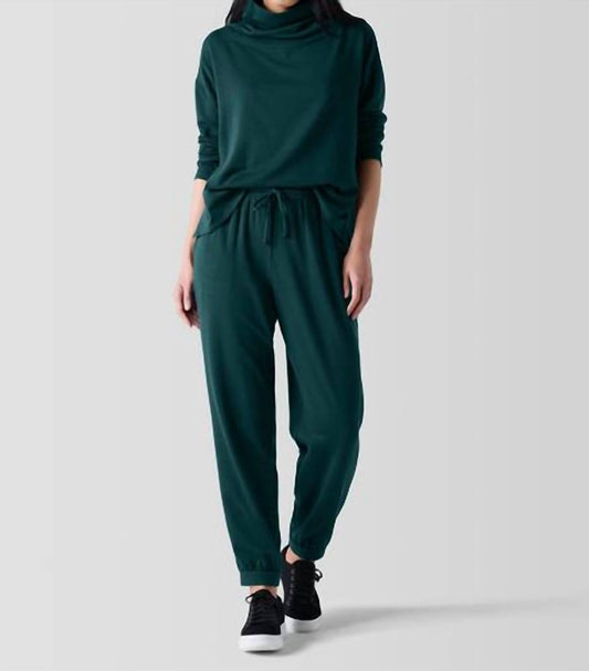 Eileen Fisher - Cozy Brushed Terry Hug Track Jogger Pant