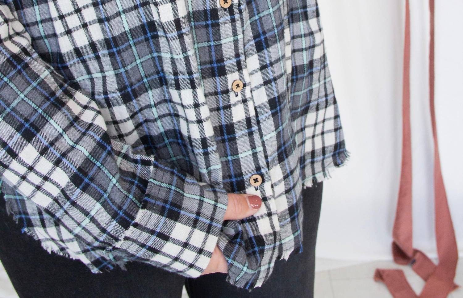 Miou Muse - Plaid Long Sleeves Shirt
