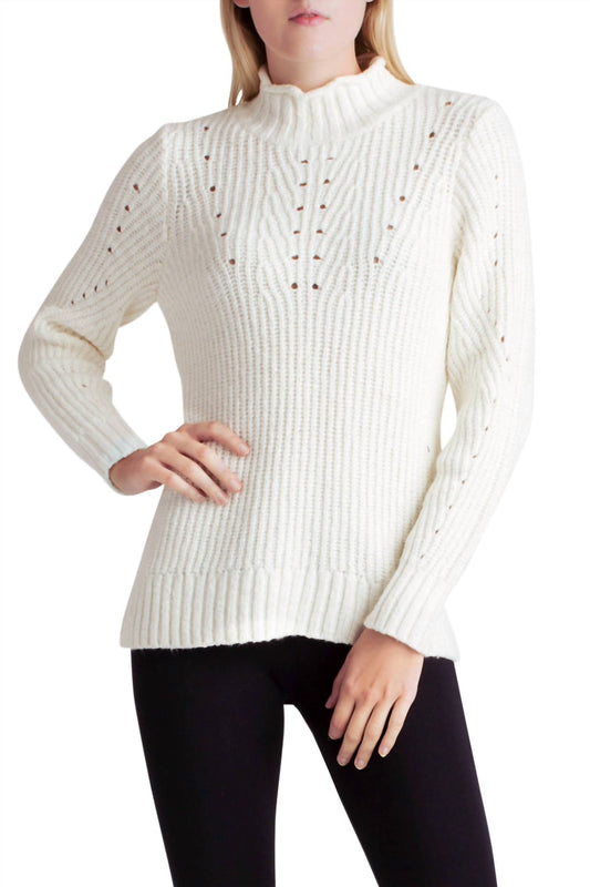 Kensie - Punk Yarn Long Sleeve Mock Neck Sweater