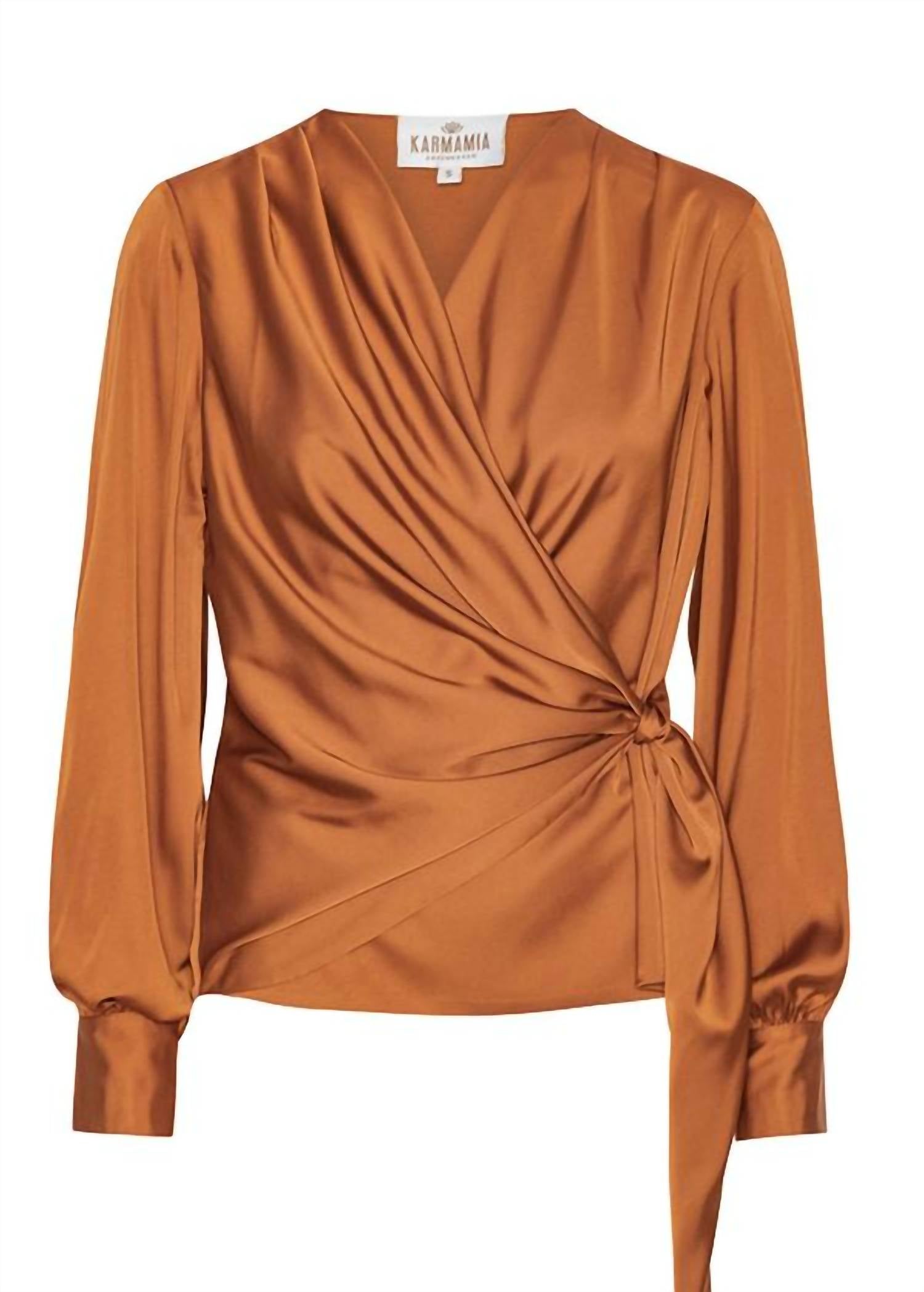 Karmamia Women's Ines Blouse in copper - women's blouse