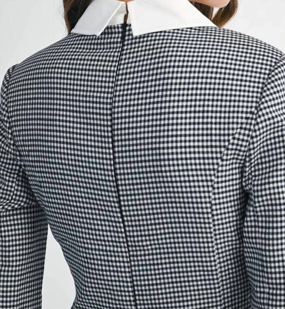 Mable - Stevie Gingham Check Button Mini Dress
