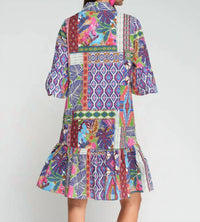 Vilagallo - Patchwork Mini Dress
