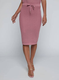 L'Agence - Lacen Pointelle Knit Skirt