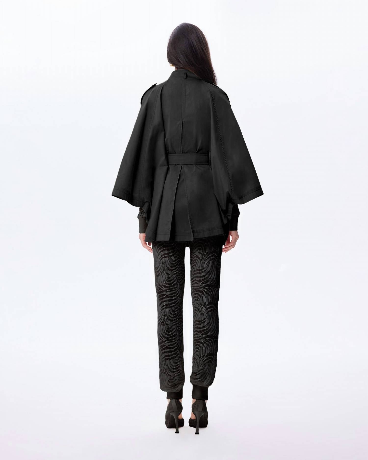 Theo The Label - Women's Chloe Trapunto Trench Cape