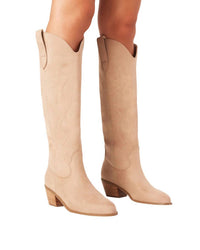 BiLLiNi Women's Urson Western Boots in porcini suede - women's shoe - alternate view