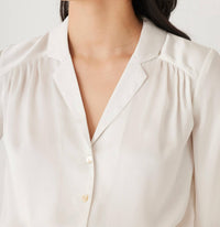 Rose Velvet - Rose Japanese Charmeuse Blouse
