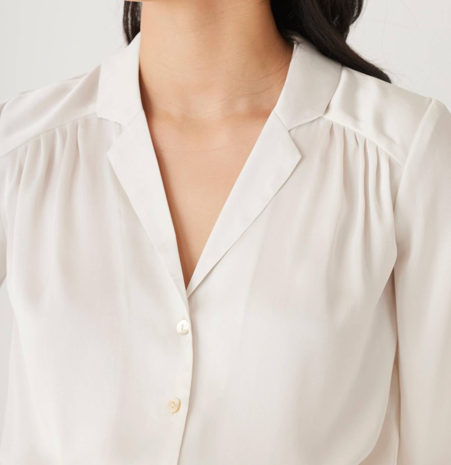 Rose Velvet - Rose Japanese Charmeuse Blouse