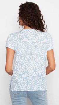 CHARLIE B Printed Organic Cotton T-shirt in brielle - women's t-shirt - alternate view