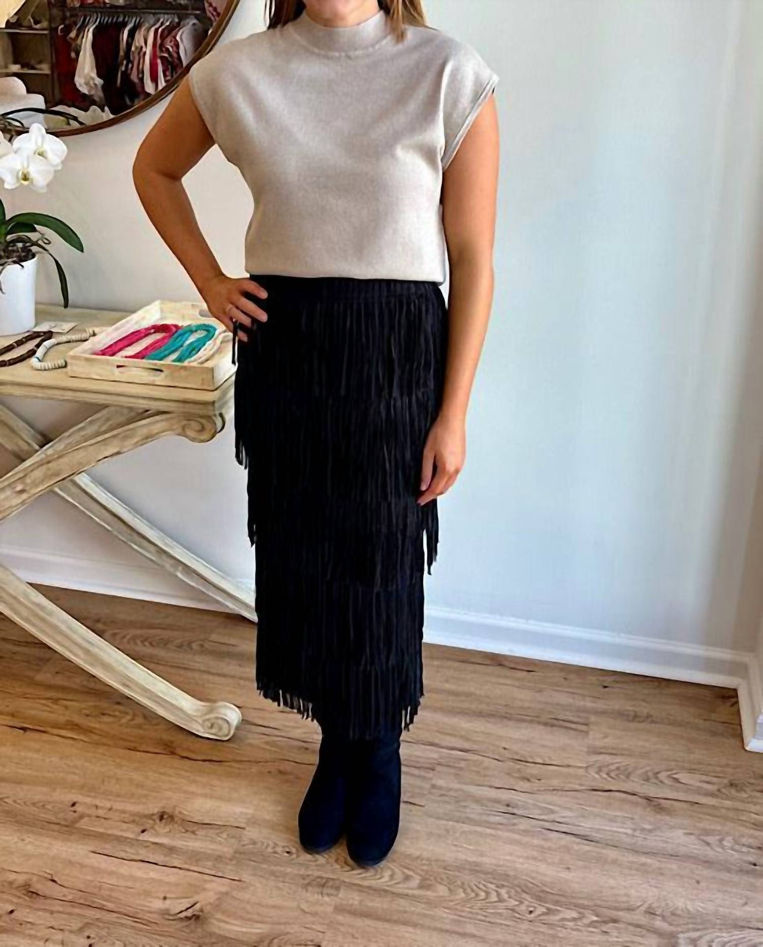 Anonyme - Mockneck Sparkle Top