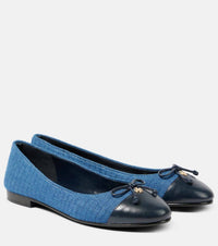 Tory Burch - Women's Cap-toe Quilted Ballet Flats