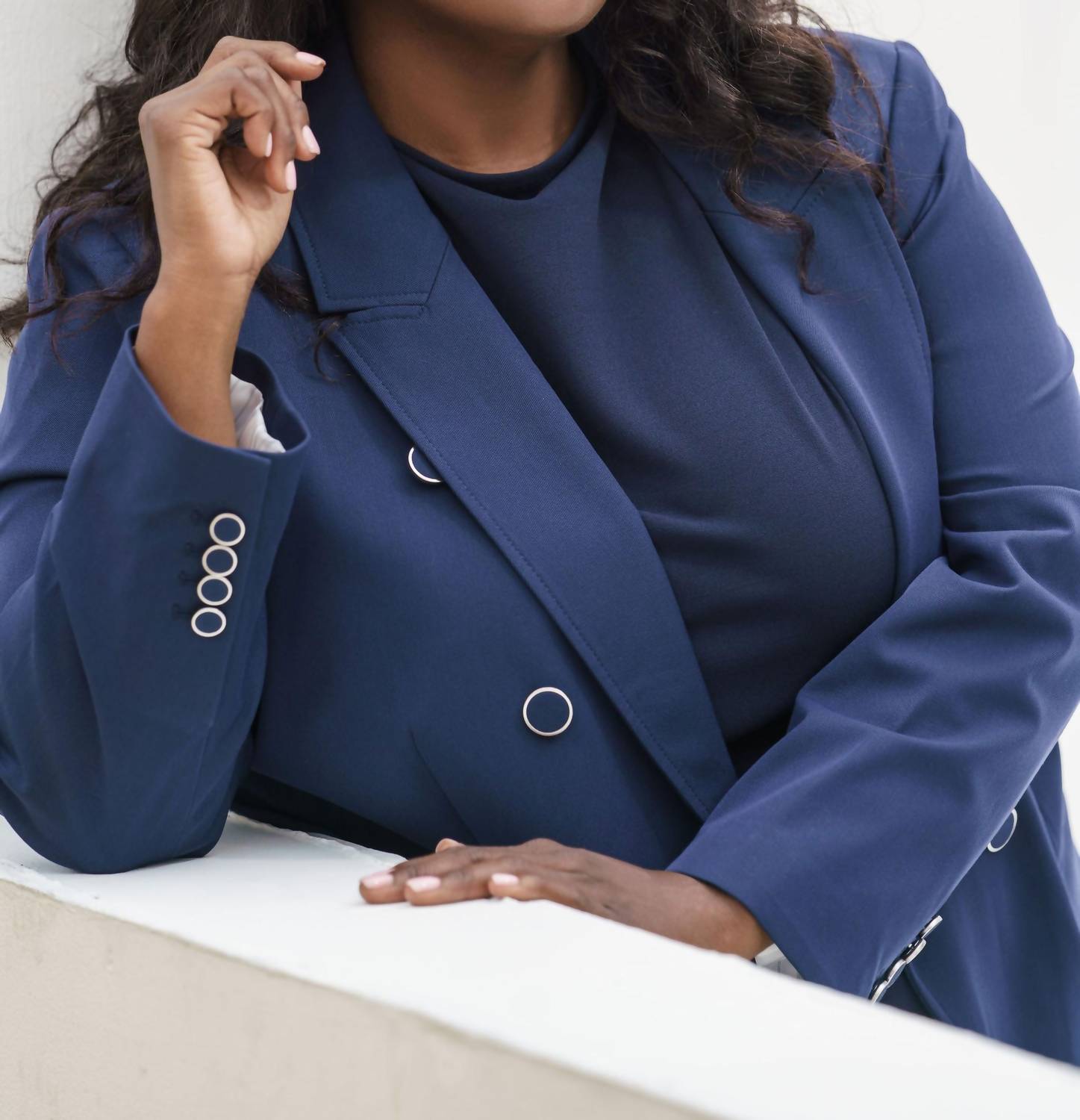 Tanya Taylor - Michelle Button Front Long Sleeve Jacket - Plus
