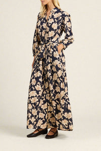 TROVATA Martina Maxi Dress in viola nocturne - women's dress - detail view