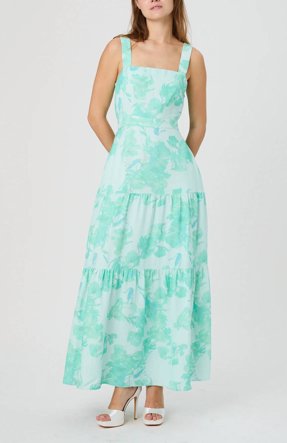 French Connection - Cooper Linen Sophie Fleur Maxi Dress