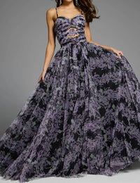 Jovani - Floral Print Gown