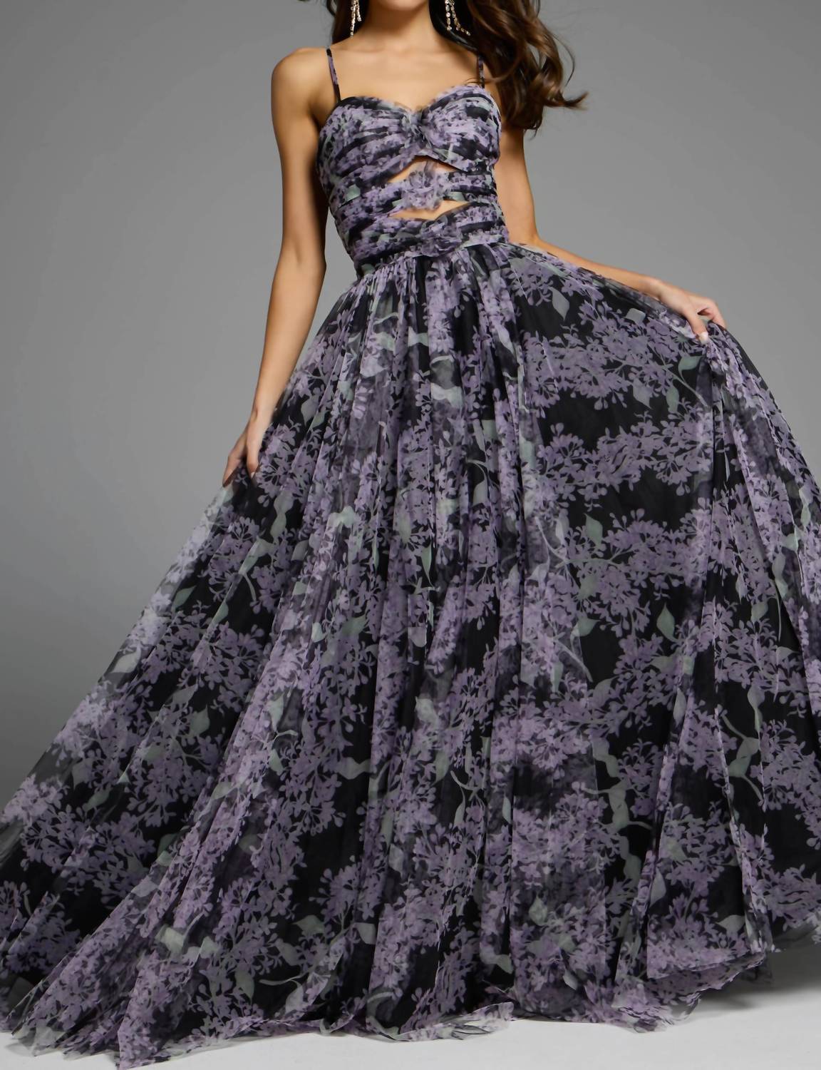 Jovani - Floral Print Gown