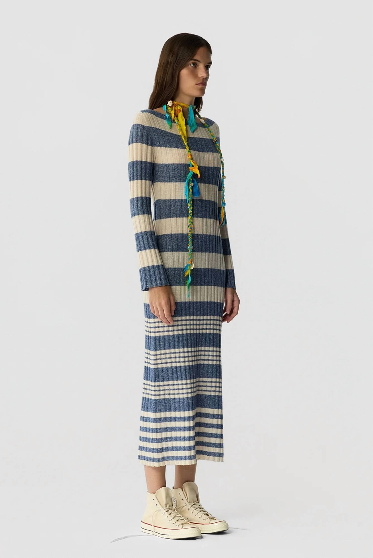 Guest In Residence - Striped Rib Dress