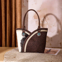 Montana West - TOOLED & COWHIDE TOTE BAG