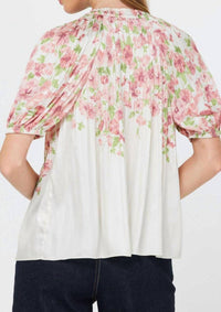 Current Air - Rose Floral Blouse