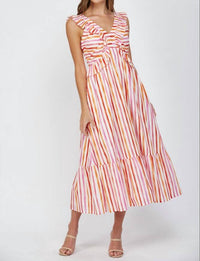 Fate - Sorbet Striped Maxi Dress