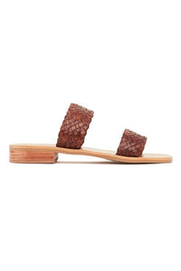St. Agni Women's Piers Woven Slide Sandal in antique tan - women's sandal