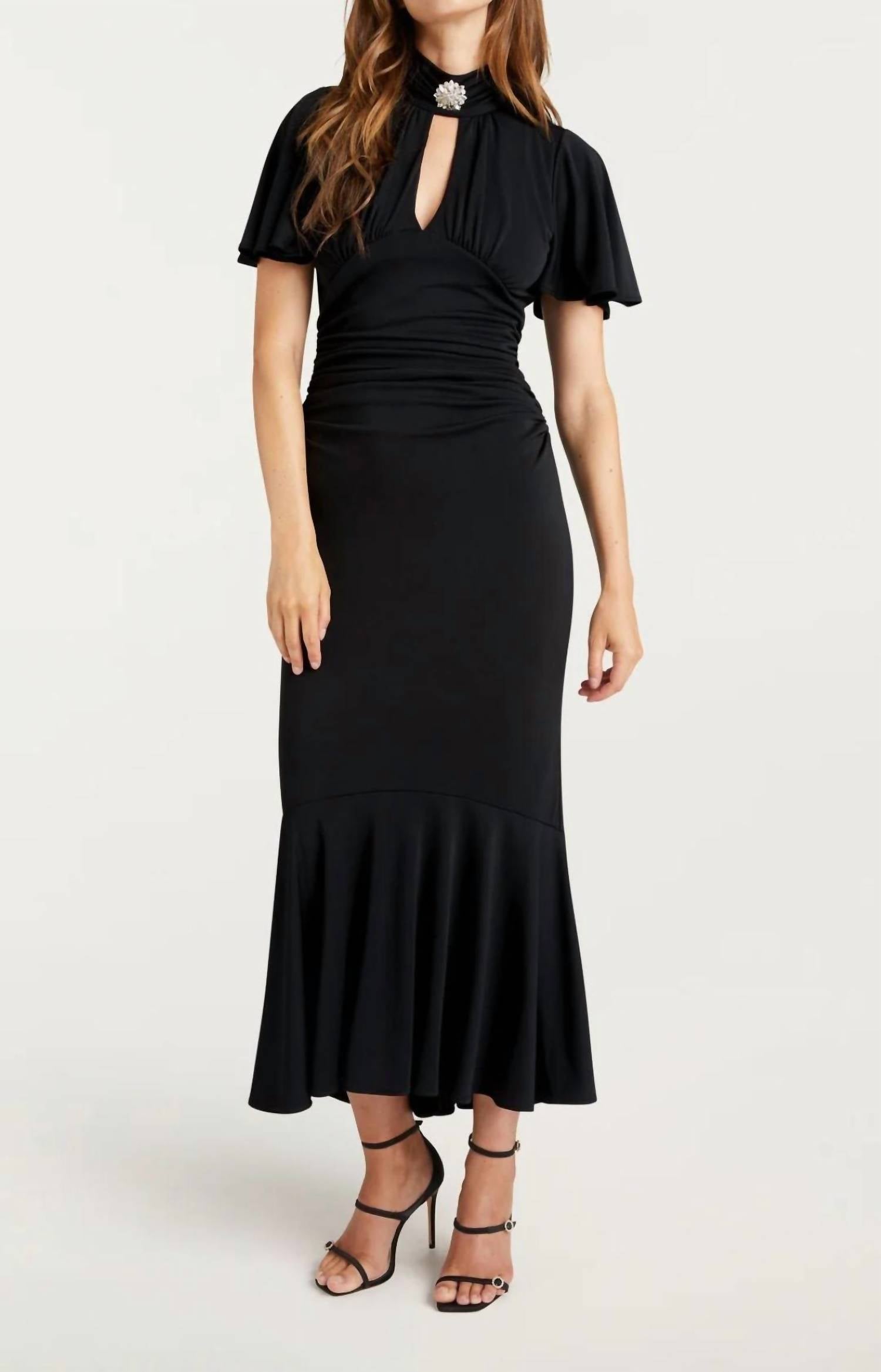 cinq a sept Rosita Trumpet Dress in black - women's dress