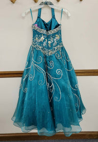 Little Rosie - Girl's Glitz Long Pageant Dress