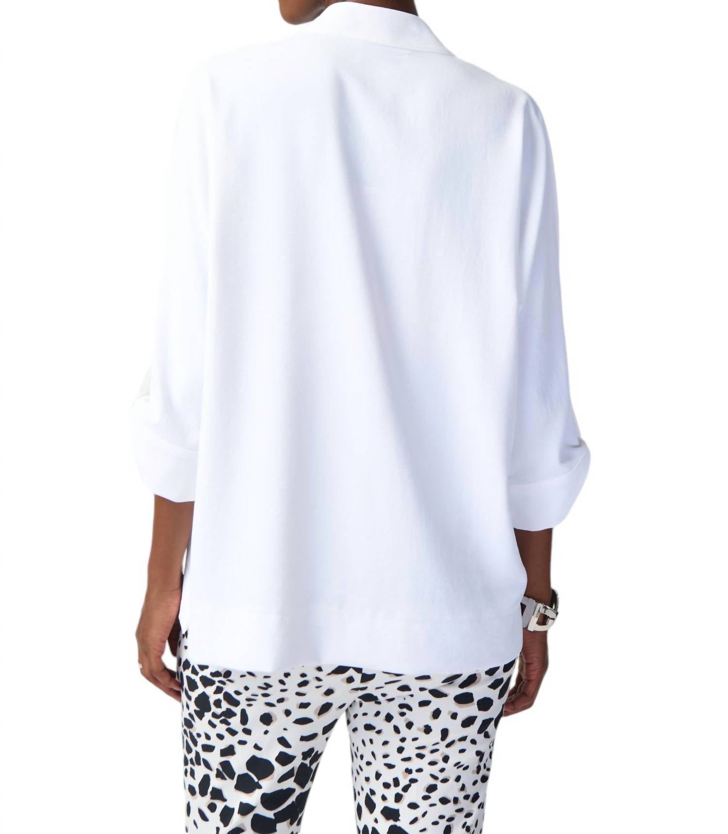 Joseph Ribkoff - V-NECK PULLOVER TOP