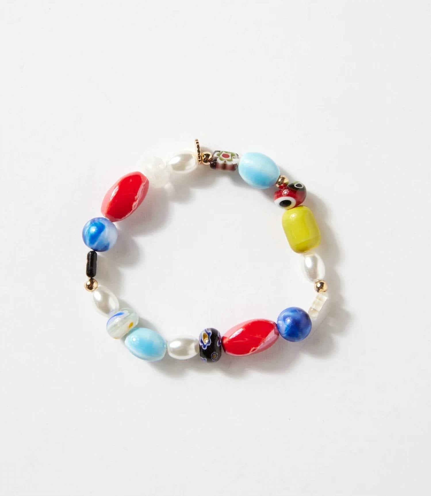 Marlyn Schiff - Women's Mixed Bead Stretch Bracelet