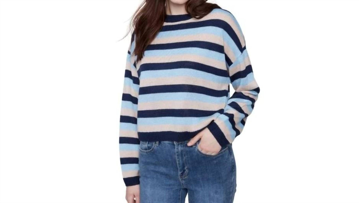 Charlie B - Crew Neck Striped Sweater