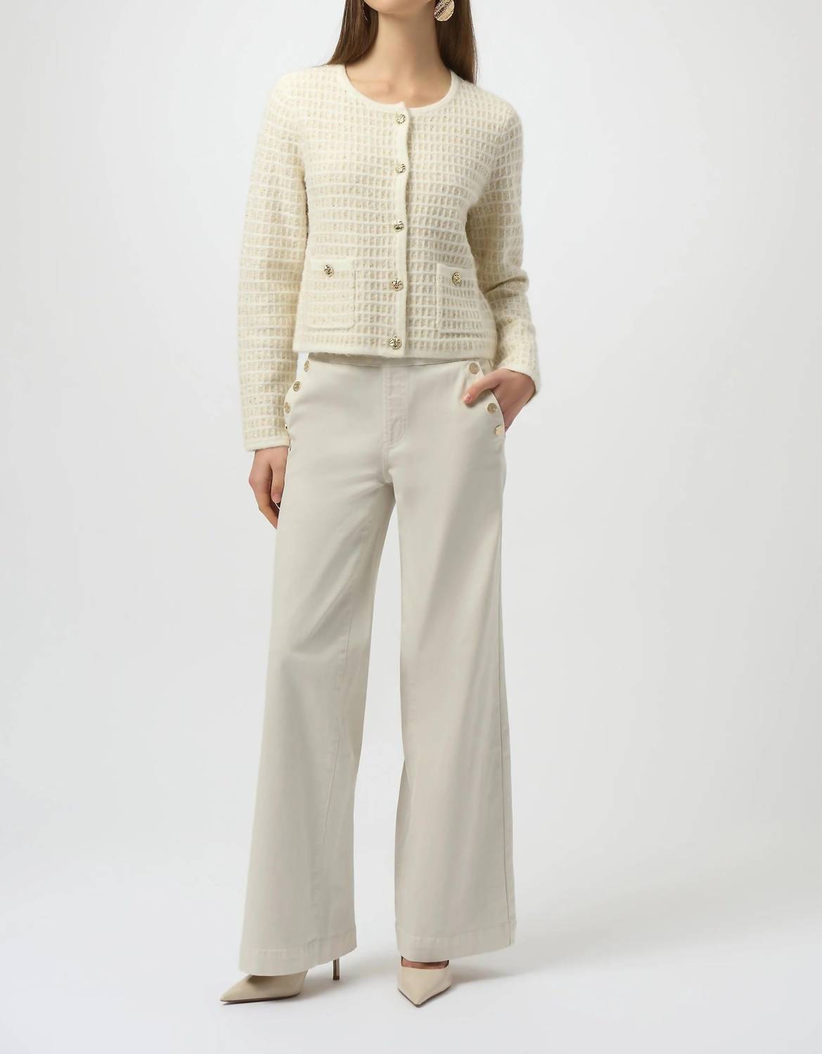 Joseph Ribkoff - Pull On Stretch Wide Leg Jeans